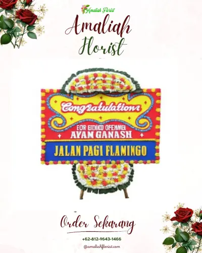 Bunga Papan Congratulation di Gogodalem